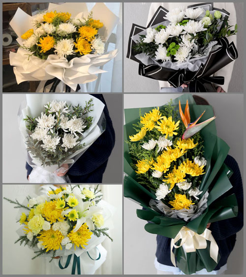 江苏泰州泰兴市古溪镇塘湾村白事花束代送